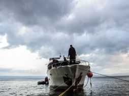 Sólo dos mujeres viajaban en las embarcaciones. AFP / B. Kilic