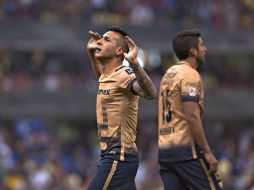 El argentino Ismael Sosa empareja el marcador con un disparo frente al arco en el minuto 70. MEXSPORT / J. Ramírez