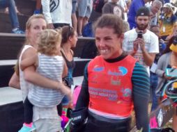 La australiana Jacinta Carroll logró el récord de cualquier copa del mundo de esquí acuático, al saltar una distancia de 57.6 metros. EL INFORMADOR / J. Robles