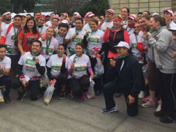 Se desarrolló con meta frente al edificio de la SSa. TWITTER / @SSalud_mx