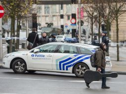 Unidades especiales de la policía belga están al tanto. EFE / S. Lecocq