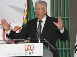 Ruiz Esparza durante la 57 Semana de Radio y Televisión de la CIRT. SUN / A. Salinas