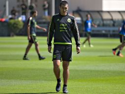 Cuando el jugador estuvo concentrado con la Selección mexicana dentro de la pasada fecha FIFA sufrió un esguince. MEXSPORT / ARCHIVO