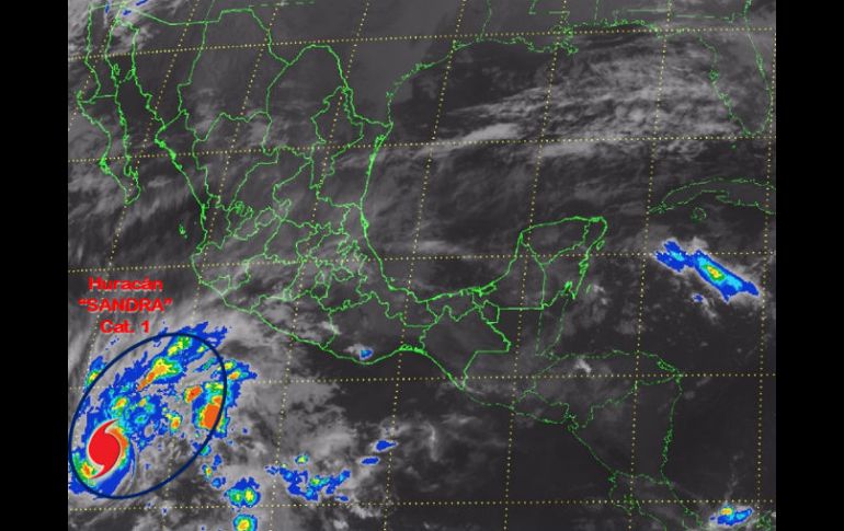 El fenómeno refuerza el potencial de lluvia en Jalisco, Colima, Michoacán y Guerrero. TWITTER / @Conagua_clima