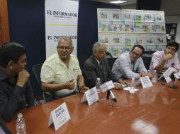 Rafael Zamora, José Estrada, Antonio Álvarez, Juan Jaime Petersen y Pedro Kumamoto, durante el debate sobre la regulación. EL INFORMADOR / F. Atilano