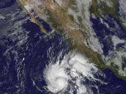 El huracán 'Sandra' evolucionó a la categoría 3 en la escala Saffir-Simpson. AFP / NASA/NOAA