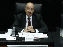 El subsecretario Carlos Alberto de Icaza comparece ante Comisiones Unidas de Relaciones Exteriores en el Senado. SUN / A. Salinas