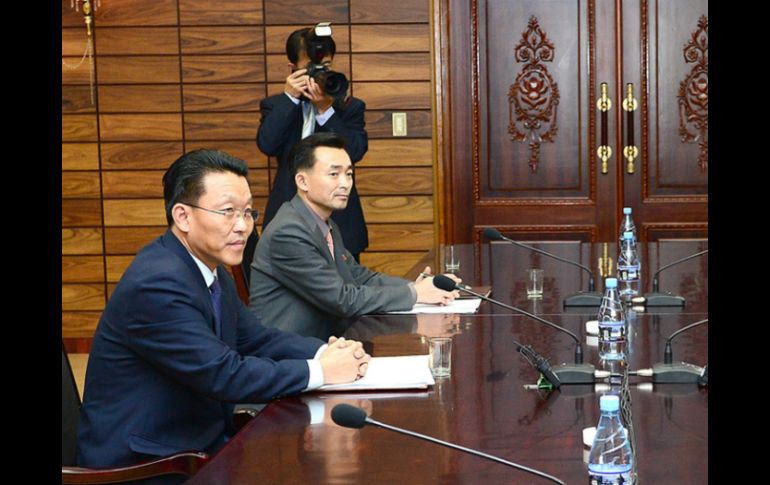 Autoridades de ambas Coreas sostuvieron un encuentro este jueves. AFP / Unification Ministry