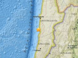 La armada dijo que el temblor no reunió las condiciones para que se produzca un tsunami. ESPECIAL / earthquake.usgs.gov