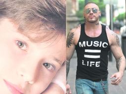 Antes y ahora. El cambio en el cantante desde su infancia hasta hoy es evidente. EL INFORMADOR /