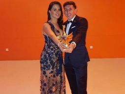 En Twitter expresó: 'Feliz con mi primer Dragão de Ouro'. TWITTER / @hherreramex