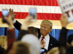 Con el 27 por ciento de la intención del voto republicano, ''Trump es el líder indiscutido en el campo republicano''. AP / ARCHIVO