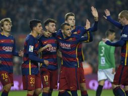 Los azulgranas dominaron el partido de principio a fin. AFP / L. Gene