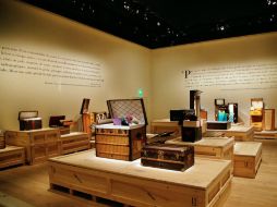 La exposición ''Volez, Voguez, Voyagez'' se inaugura en Grand Palais, donde Vuitton presentó sus baúles en 1900 en París. AP / T. Camus