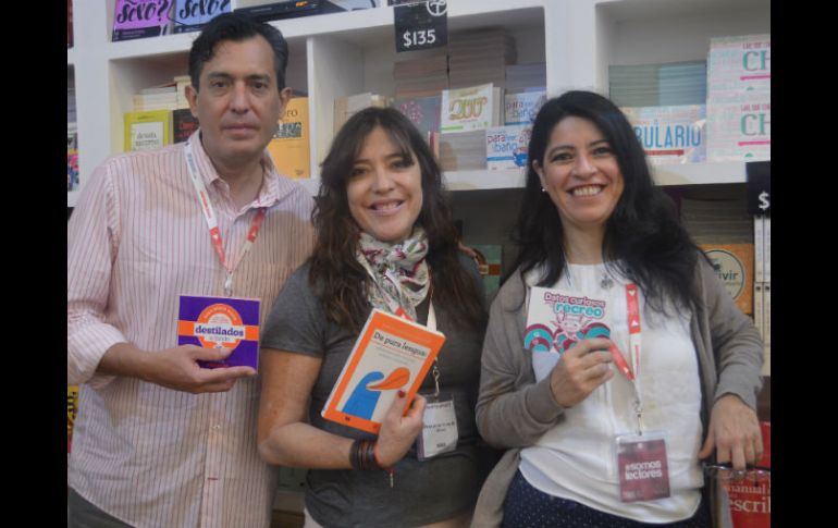 Fernando Montes de Oca (izq), Pilar Montes de Oca Sicilia (c) y  Victoria García Jolly (d). EL INFORMADOR / X. Baumgarten