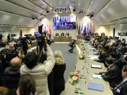 Vista general de la 168º reunión de la Organización de Países Exportadores de Petróleo (OPEP) en Viena. EFE / H. Pfarrhofer