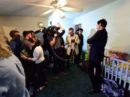 Cuando la prensa ingresó a la vivienda, la policía ya se había retirado del lugar. AFP / R. Beck