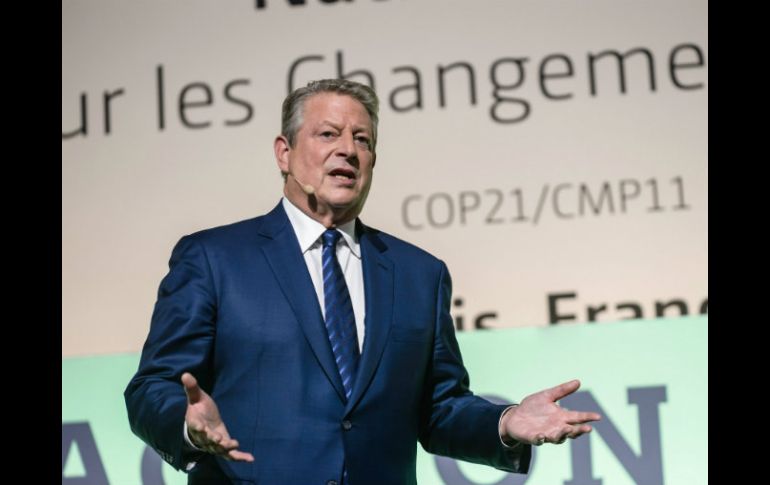 En el marco del ''Día de acción'', Gore se muestra convencido de que el mundo cambiará los esquemas de consumo y producción. EFE / C. Petit Tesson