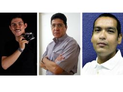 Fabricio Atilano, Javier Hurtado y Saúl Prieto colaboran con su trabajo en EL INFORMADOR. EL INFORMADOR /