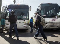 La movilización duró al menos un par de horas y fue desactivada por elementos de la Policía Federal. SUN / C. Rogel