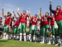 La Selección Mexicana de Futbol Americano venció al All American Eagles en el Tazón Azteca. NTX / I. Hernández