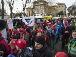 Montreuil. Inconformes se manifiestan en París a favor del clima. EFE / E. Laurent