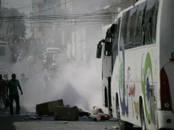 Se habla de personas intoxicadas con los gases lacrimógenos que se lanzaron, no hay reporte de lesionados. SUN / I. Stephens