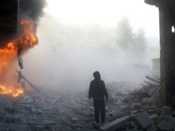 La coalición internacional se esfuerza en eliminar a altos dirigentes del EI en Siria e Iraq, por ahora con ataques aéreos. AFP / A. Essa