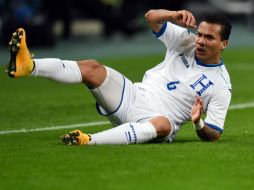 Peralta fue titular de Honduras en el proceso al Mundial de Brasil en 2014. AFP / ARCHIVO