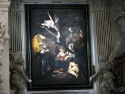 La reproducción de esta obra ha sido ubicada en el altar del que fue robada y ha sido confeccionada en el laboratorio ''Factum Arte''. TWITTER / @MiBACT