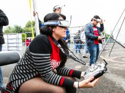 Ángela es la única mujer en México que vuela aeronaves no tripuladas de forma deportival. EL INFORMADOR / P. Franco