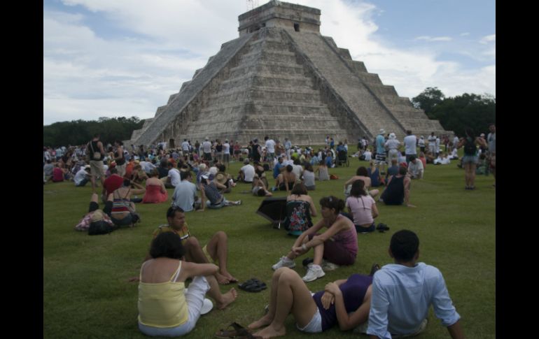 Chichén Itzá se coloca en el primer lugar de la lista de visitas con dos millones 10 mil 591 visitas este año. NTX / ARCHIVO