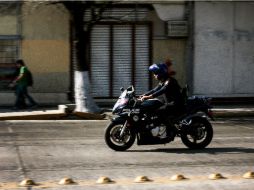 El parque vehicular de motos de la Policía tapatía es de 149 unidades, pero sólo 67 de los vehículos funcionan. EL INFORMADOR / ARCHIVO