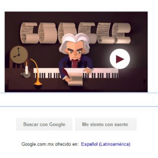 Google dirige la Quinta Sinfonía con su 'doodle'