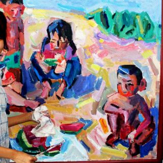 Tolkyn Sakbayeva se consolida como una pintora especial