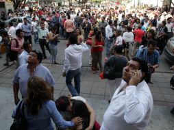 Protección Civil reporta que la práctica de simulacros sísmicos permitió una evacuación efectiva. EFE / R. Arauxo