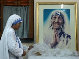 La fundadora de la Congregación de las Misioneras de las Caridad subirá a los altares el 4 de septiembre de 2016. AFP / D. Sarkar