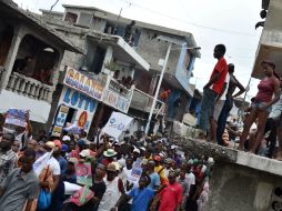 La oposición haitiana ha protagonizado varias manifestaciones en denuncia a los resultados electorales. AFP / ARCHIVO