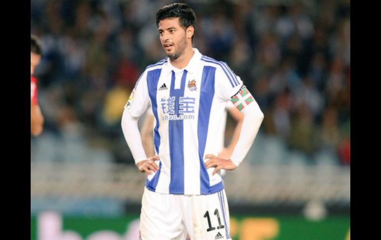 Carlos Vela se enfrentará al Villarreal, equipo donde milita Jonathan dos Santos. TWITTER / @11carlosV