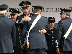 Cinco generales de división reciben la condecoración de Retiro por más de cuatro décadas de servicio al interior de la institución. SUN / L. Godínez