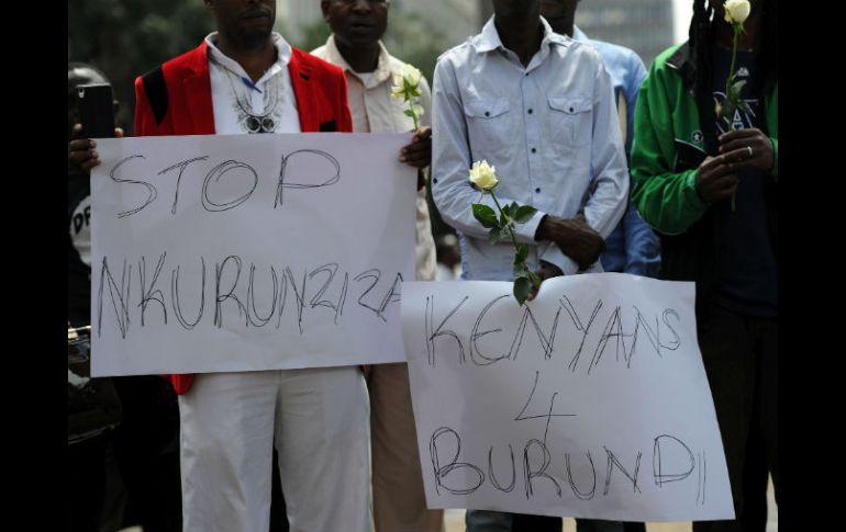 Fue en abril cuando el presidente Pierre Nkurunziza anunció su candidatura a un tercer período, desde entonces surgió el disgusto. AFP / T. Karumba
