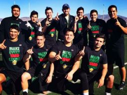 El equipo de la División III de la NCAA de EU hizo lo suficiente para sacarle el juego de la bolsa a su similar de la Conadeip. TWITTER / @BorregoSalvajes