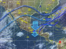 El SMN advierte que el frente frío 21 continuará extendiéndose sobre la Península de Yucatán y el sureste del país. ESPECIAL / smn.cna.gob.mx