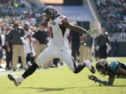 Julio Jones anotó por primera vez en siete semanas e impuso un récord de la franquicia. AP / P. Ebenhack