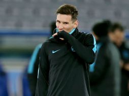 Lionel Messi anotó un gol en la final contra River Plate, que terminó 3-0. EFE / K. Mayama