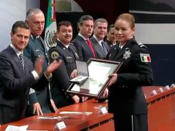 El Mandatario destacó la disciplina, valentía y compromiso de la Policía Federal. TWITTER / @PoliciaFedMx