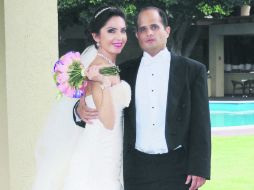 La feliz pareja. Paty Sandoval y Alfredo Orozco.  /