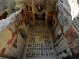 Quien visite el yacimiento podrá admirar los frescos pintados que decoran las paredes de amplias estancias. AFP / M. Laporta