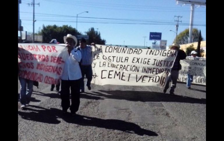 La detención de Cemeí Verdía provocó movilizaciones de habitantes de los municipios de Coahuayana, Aquila y Chinicuila. TWITTER / @SubVersionesAAC
