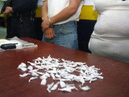 La droga estaba en una bolsa de plástico y en su interior 20 sobres con polvo blanco, con las características similares a la cocaína. EL INFORMADOR / ARCHIVO